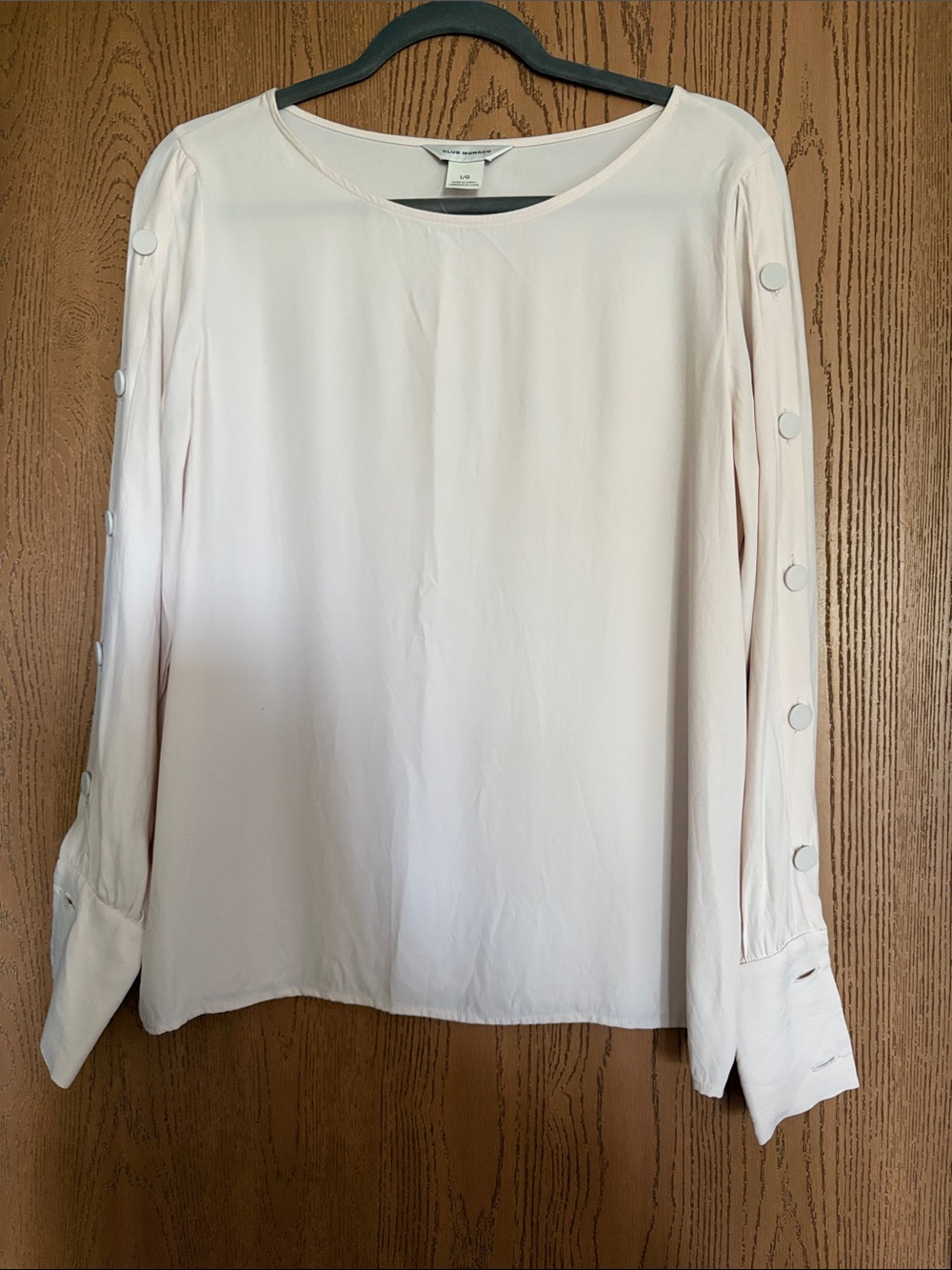 Club Monaco Button Sleeve Top